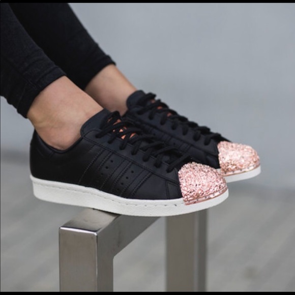 adidas Shoes - Adidas Leather Chrome Shell Toe Sneakers